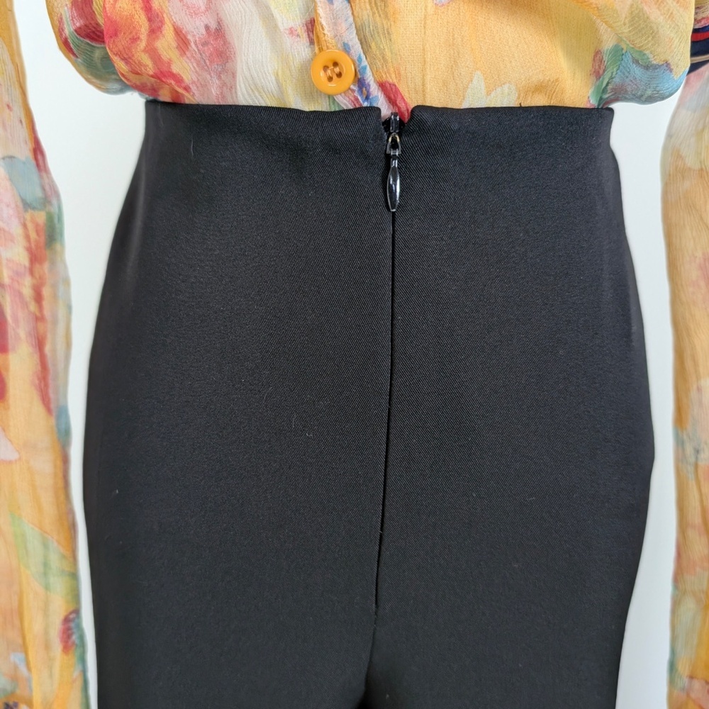 Vintage Joseph Ribkoff Black Dress Pants Large Size 10 - Picture 4 of 8